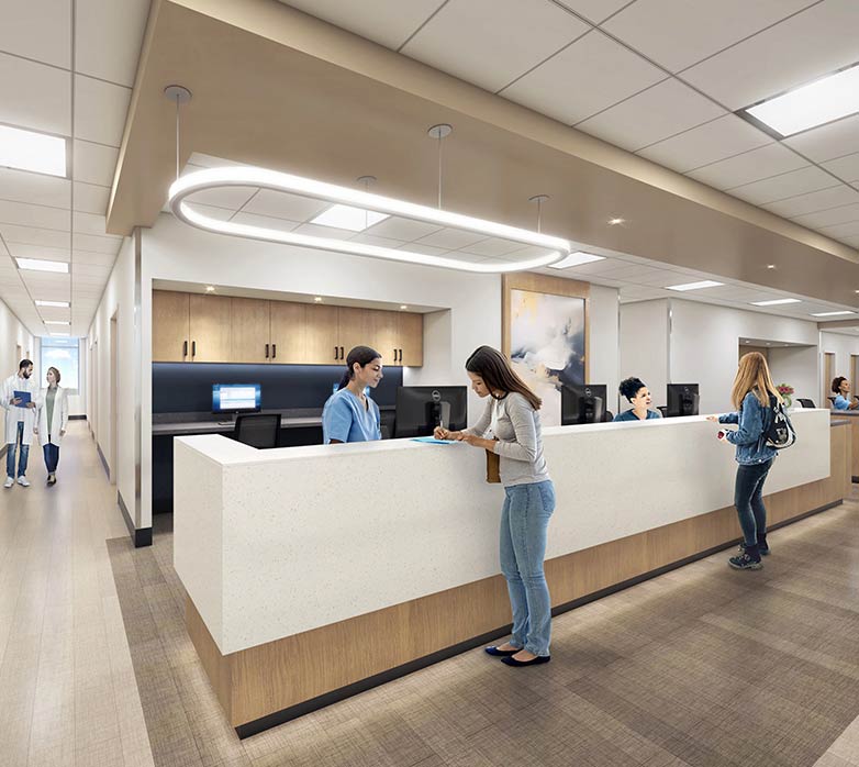 Rendering of the new Interdisciplinary Clinic