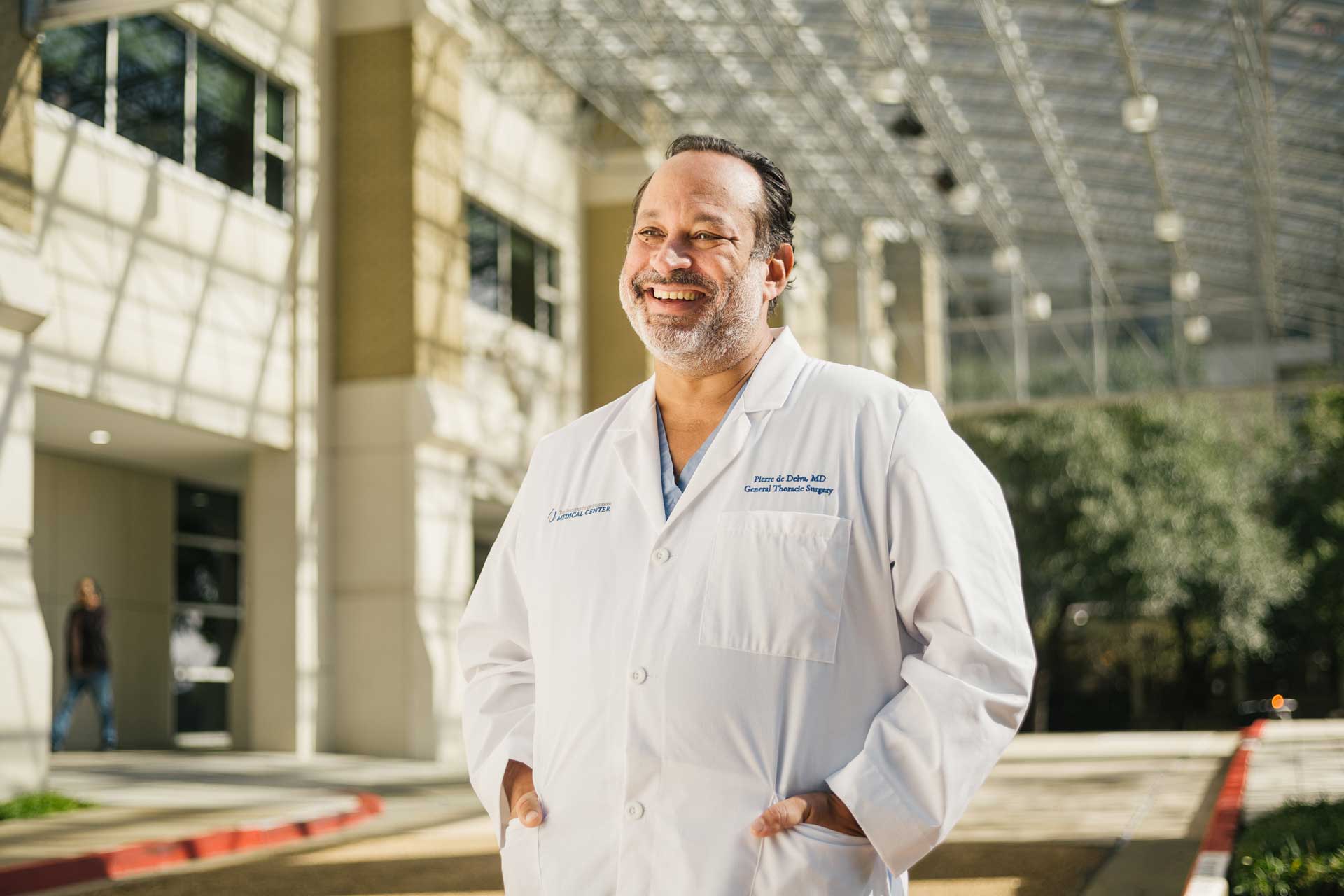 Photo of smiling UMMC doctor on UMMC's campus